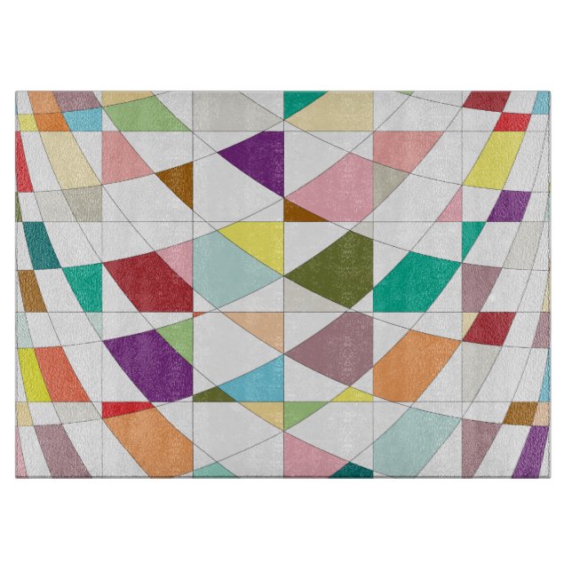 Abstract Colours Tapestry Cutting Board (Front)