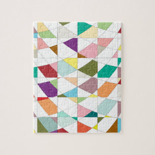 Abstract Colours Tapestry Jigsaw Puzzle