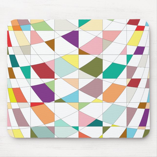 Abstract Colours Tapestry Mouse Mat (Front)