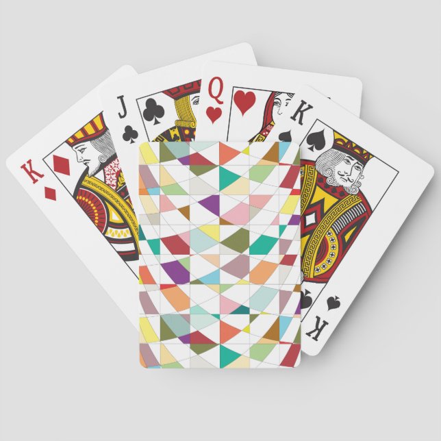 Abstract Colours Tapestry Playing Cards (Back)
