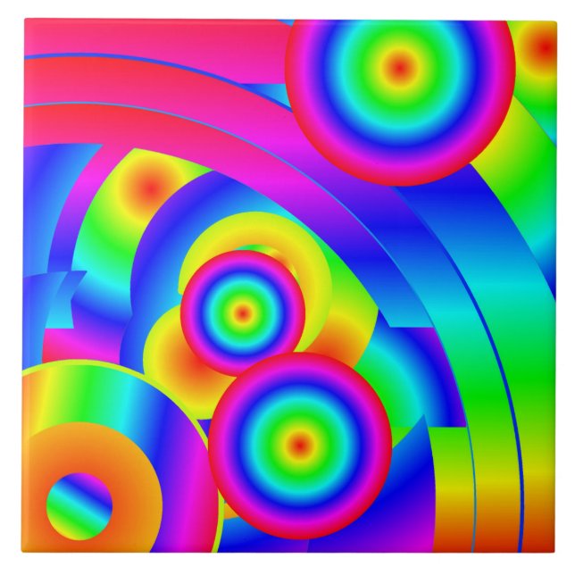 Abstract Comet Tile (Front)