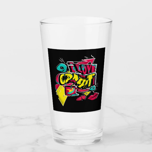 Abstract comics graffiti text grunge urban lips he glass (Front)