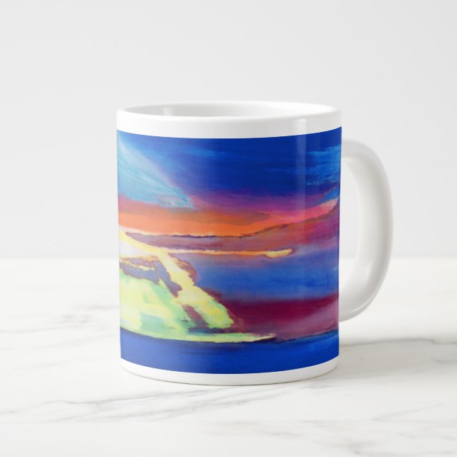 Abstract composition large coffee mug (Front Right)