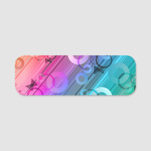 Abstract Composition Name Tag