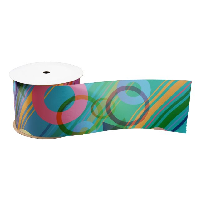Abstract Composition Satin Ribbon (Spool)