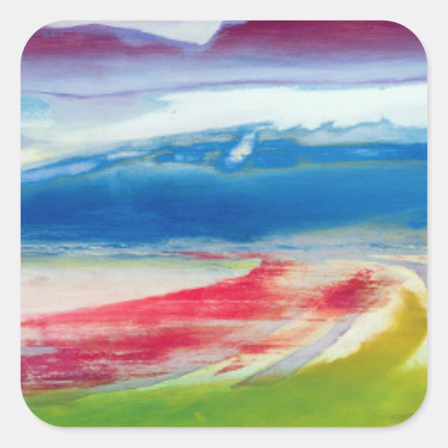 Abstract Composition Square Sticker (Front)