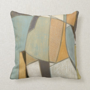 Abstract Composition with Muted Colours Cushion
