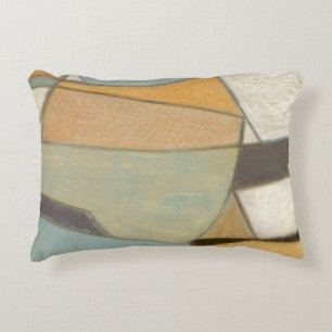 Abstract Composition with Muted Colours Decorative Cushion