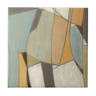 Abstract Composition with Muted Colours Tile
