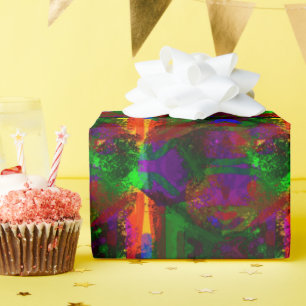 abstract composition wrapping paper