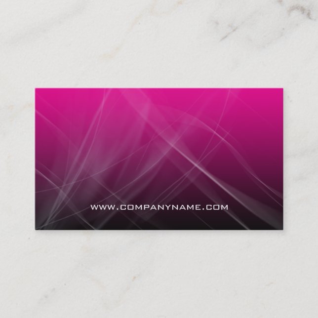 Abstract Computer Business Card Pink Hi-Tech (Front)