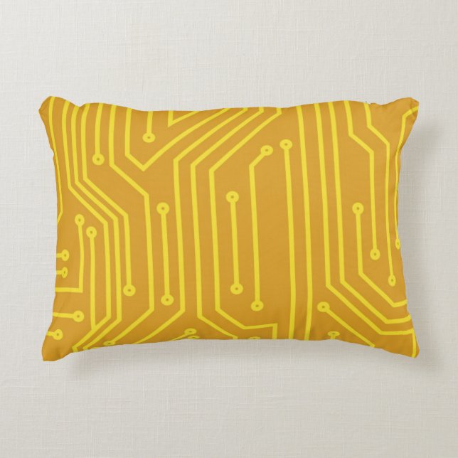Abstract computer equipment decorative cushion (Front)