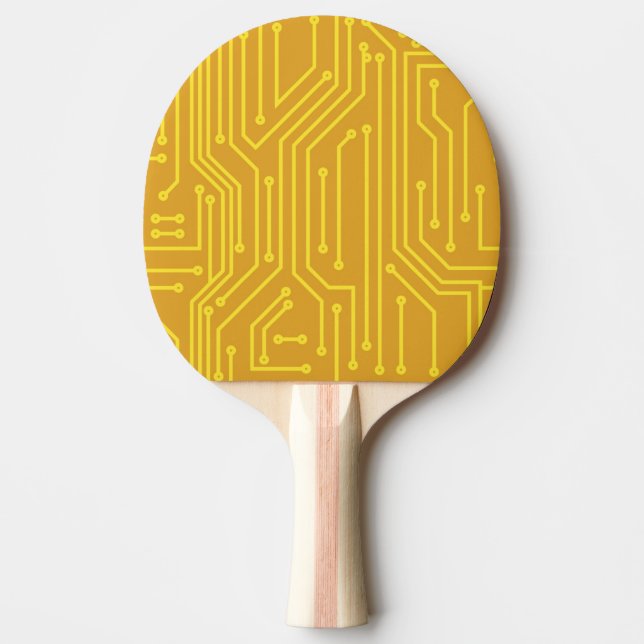 Abstract computer equipment ping pong paddle (Front)