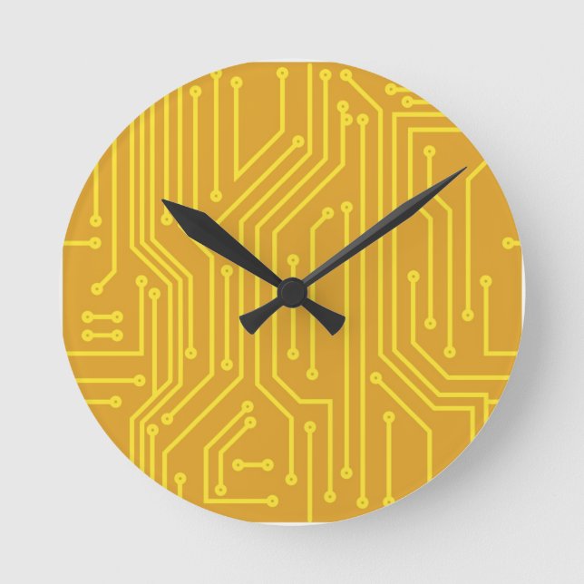 Abstract computer equipment round clock (Front)