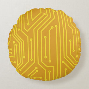 Abstract computer equipment round cushion