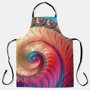 Abstract Computer generated Fractal design. A frac Apron