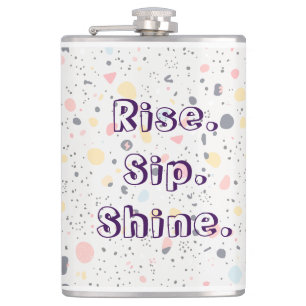 Abstract Confetti – Modern High-Energy Pattern Hip Flask