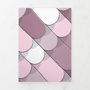 Abstract Construction (tiles) 2 Tri-Fold Holiday Card