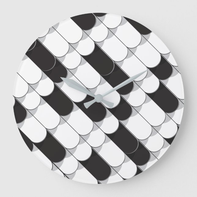 Abstract Construction (tiles) Large Clock (Front)