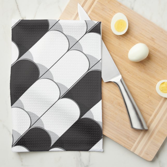 Abstract Construction (tiles) Tea Towel (Quarter Fold)