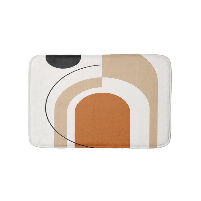 Abstract Contemporary  Bath Mat (Front)