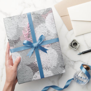 abstract contemporary circle paint pattern wrapping paper