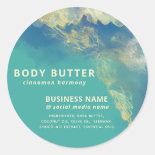 Abstract contemporary modern artistic ink product classic round sticker