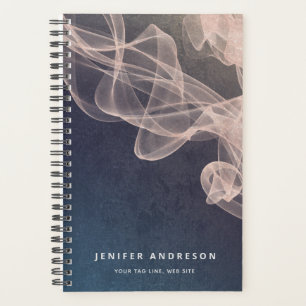 Abstract contemporary rose gold glitter planner