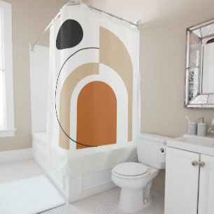 Abstract Contemporary Shower Curtain