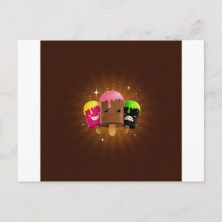 Abstract Cool Lots Of Flavour Postcard