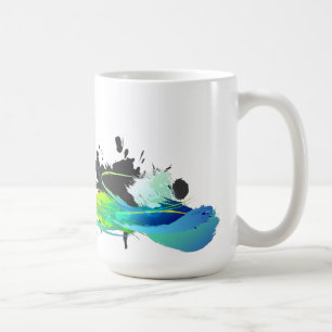 Abstract cool waters Paint Splatters Coffee Mug