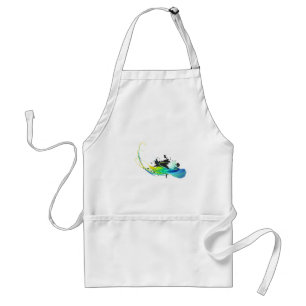 Abstract cool waters Paint Splatters Standard Apron