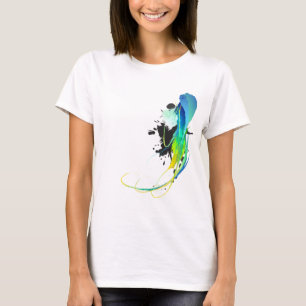 Abstract cool waters Paint Splatters T-Shirt