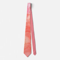 Abstract coral and pink neck tie