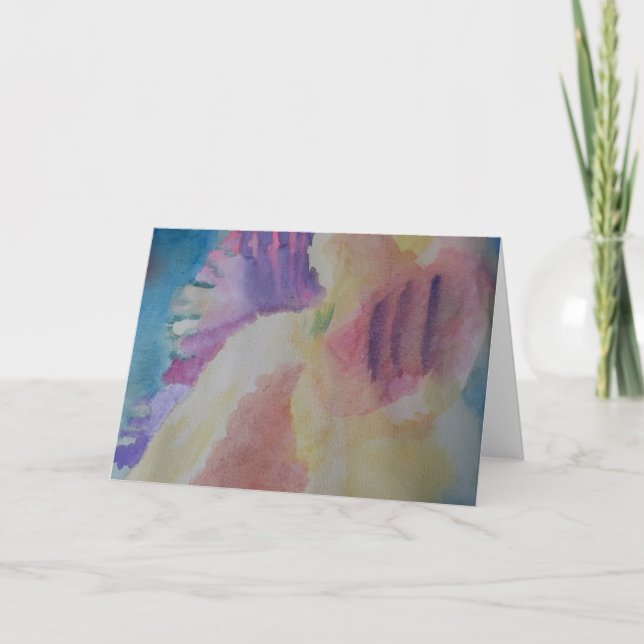 Abstract Coral Reef Greeting Card (Front)