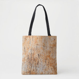 Abstract corroded colourful rusty metal background tote bag
