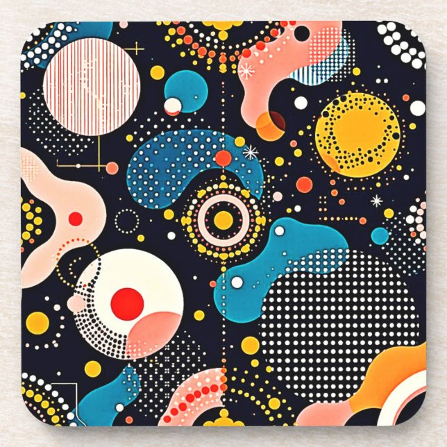 Abstract Cosmic Dance Coaster (Front)