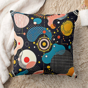 Abstract Cosmic Dance Cushion