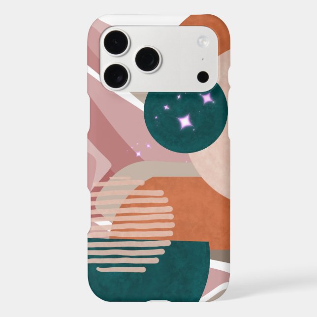 Abstract Cosmic Geometric Phone Case (Back)