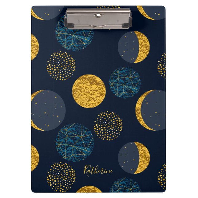 Abstract Cosmic Pattern Personalised Clipboard (Front)