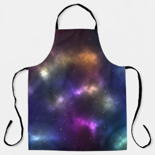 Abstract Cosmic Space Constellations Design Apron