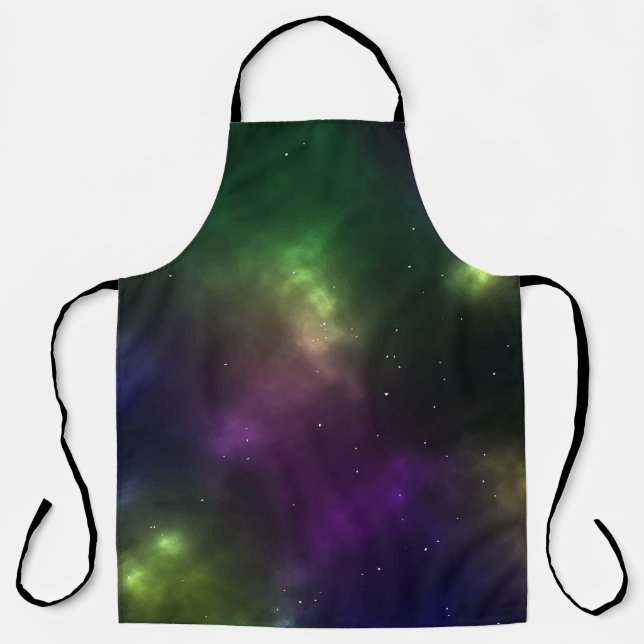 Abstract Cosmic Space Constellations Design Apron (Front)