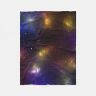 Abstract Cosmic Space Constellations Design Fleece Blanket