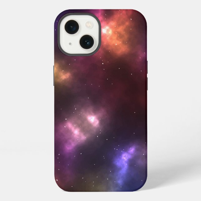 Abstract Cosmic Space Constellations Design iPhone Case (Back)