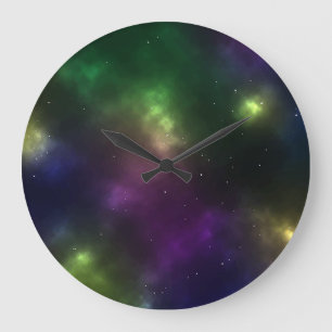 Abstract Cosmic Space Constellations Design Large Clock
