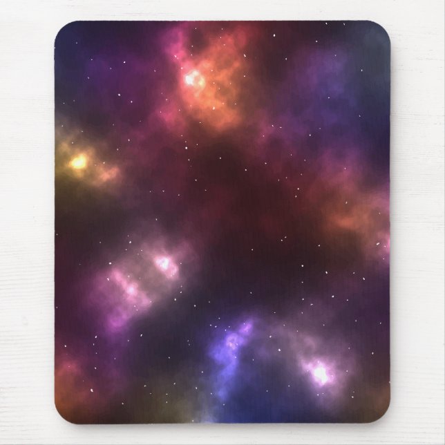 Abstract Cosmic Space Constellations Design Mouse Mat (Front)