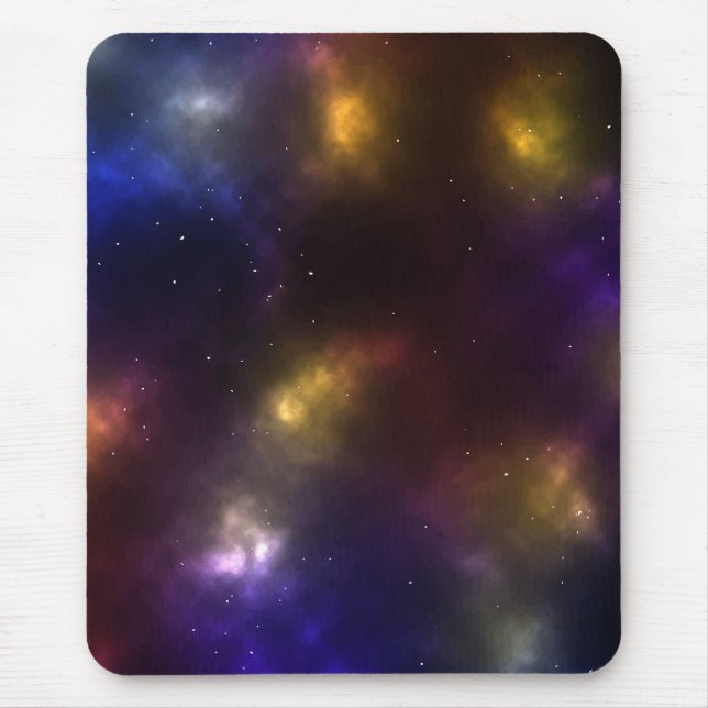 Abstract Cosmic Space Constellations Design Mouse Mat (Front)