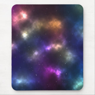 Abstract Cosmic Space Constellations Design Mouse Mat
