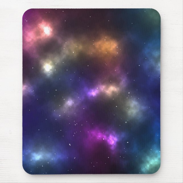 Abstract Cosmic Space Constellations Design Mouse Mat (Front)