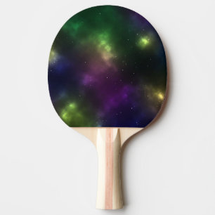 Abstract Cosmic Space Constellations Design Ping Pong Paddle